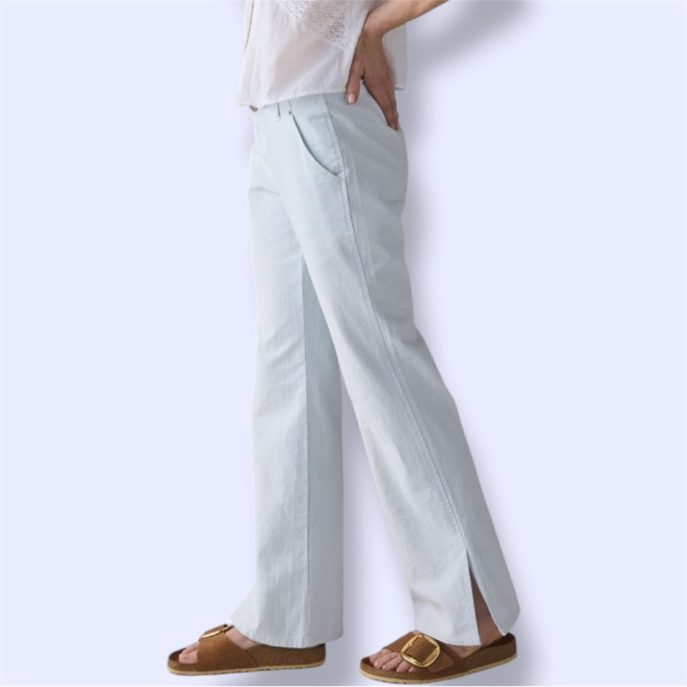 Urban Outfitters BDG Silverlake Blue Gingham Mid-Rise Straight Leg Pant